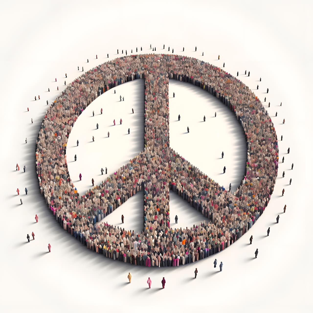Community gathered in support of peace